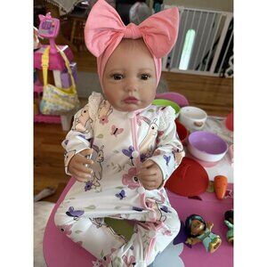 🆕20-inch Soft Vinyl  Baby Doll Real Life Baby Dolls with Complete Accessories
